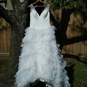 Galina Signature wedding dress with ruffles